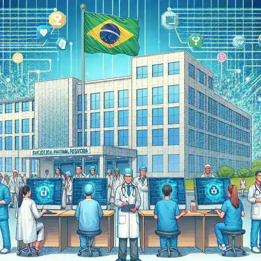 "Hospital brasileiro implementa sistema de prontuário 100% digital utilizando tecnologia blockchain para melhorar a segurança e a eficiência no gerenciamento de dados médicos."