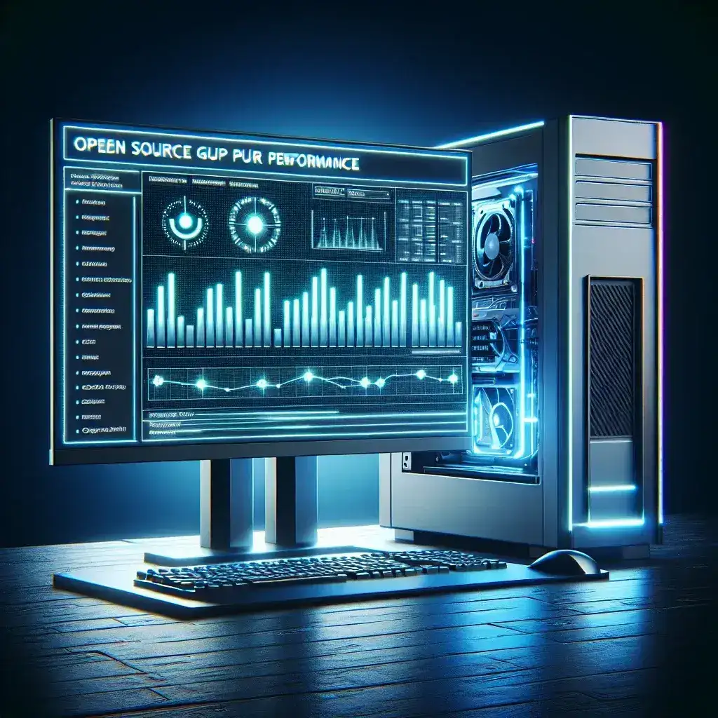 "Imagem mostrando a interface do Linux Fedora destacando suporte a drivers open source para GPUs de última geração, exemplificando a inovação do sistema operacional em tecnologia gráfica."